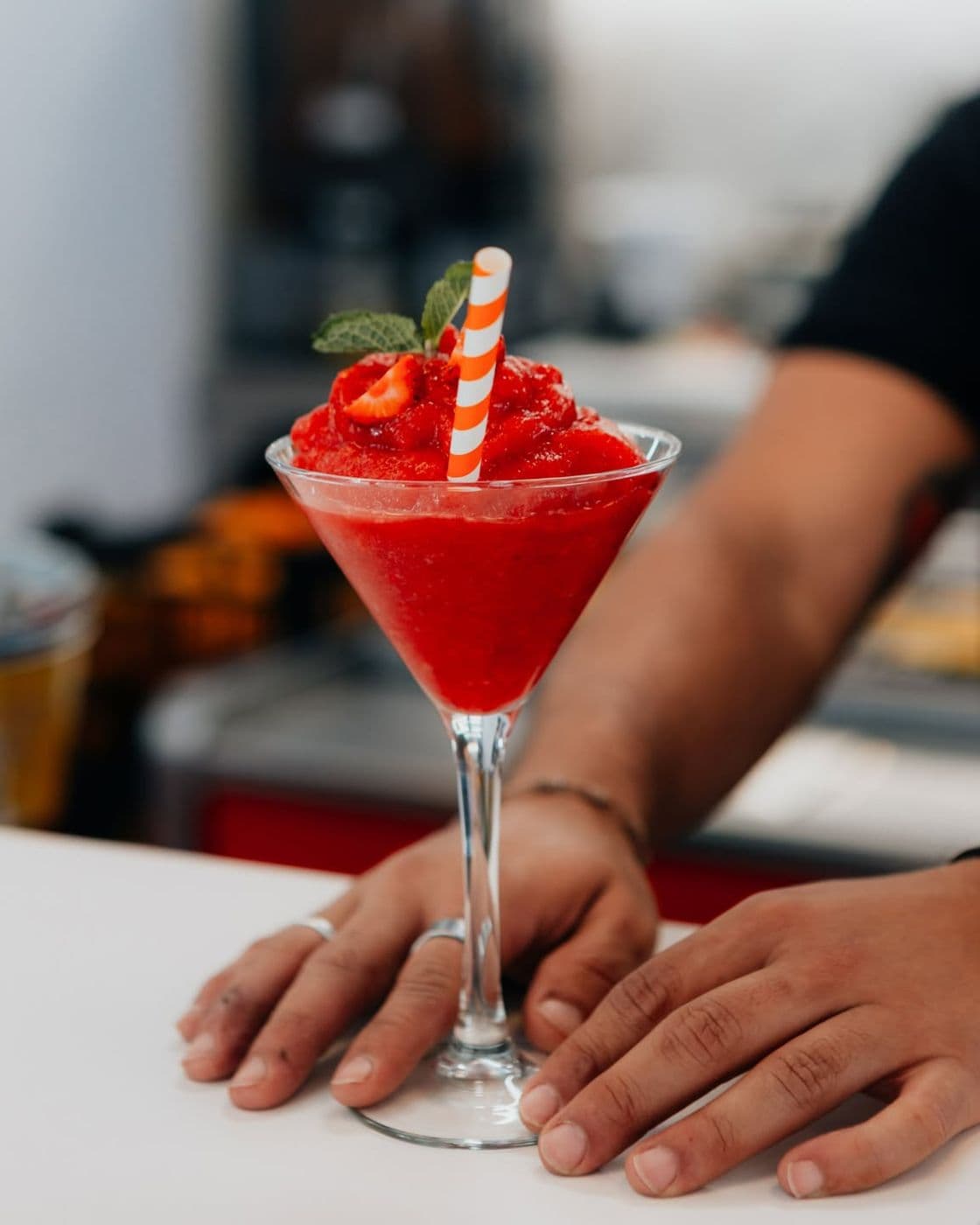 Frozen strawberry daiquiri